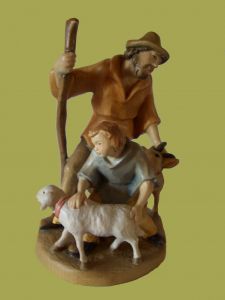 Produktbild zu: Hirt mit Kind, Schaf und Ziege
