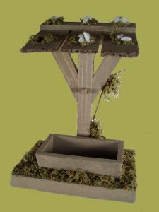 Produktbild zu: Wassertrog mit Dach, 16 x 13 x 9 cm