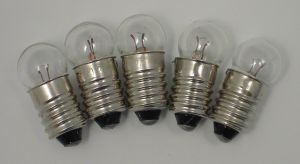 Produktbild zu: große Birne weiß (E 10/3,5 Volt), 1 Stück