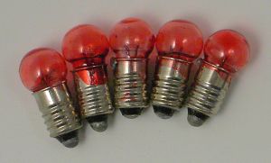 Produktbild zu: große Birne rot (E 10/3,5 Volt), 1 Stück