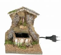 Produktbild zu: elektr. Brunnen aus Kork, 17 cm (h) x 14 cm (b) x 17 cm (t)