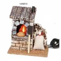 Produktbild zu: Brotbackofen mit Flackerlicht, 12 x 9 x 13 cm