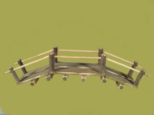 Produktbild zu: Holzbrücke, 7,5 x 32 x 8 cm