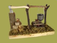 Produktbild zu: Feuerstelle 8 x 12 x 5 cm, elektr. beleuchtet