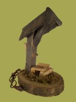 Produktbild zu: Feuerstelle mit Dach, elektr. beleuchtet, 16 x 9 cm